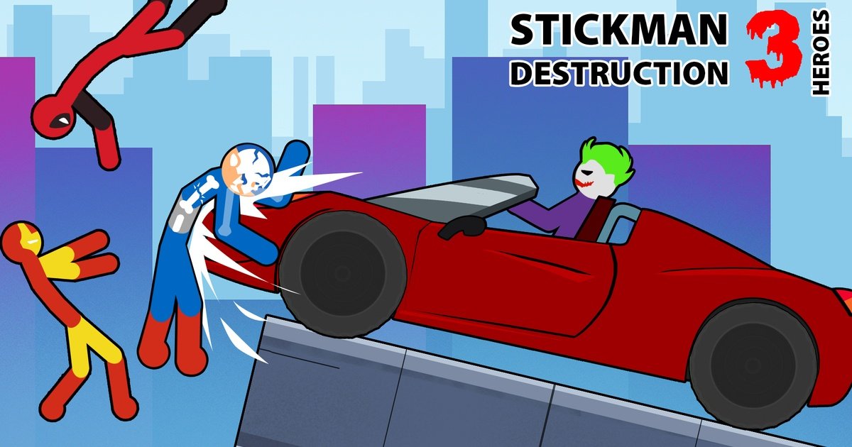 Stickman Destruction 3 Heroes