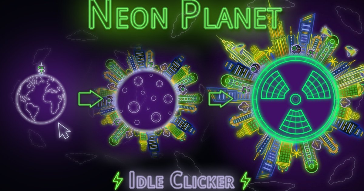 Neon Planet Idle Clicker
