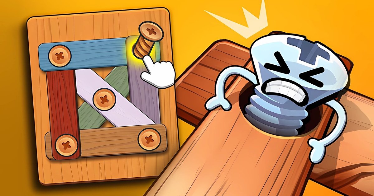 Wood Bolts & Nuts Screw: Pin Puzzle