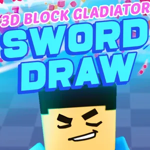 3D Block Gladiator: Sword Draw