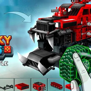 Blocky Cars: Car Battle
