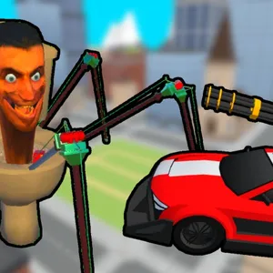 Cars vs Skibidi Toilet