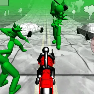 Stickman Zombie: Motorcycle