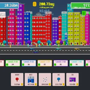 Colorful City of Cards